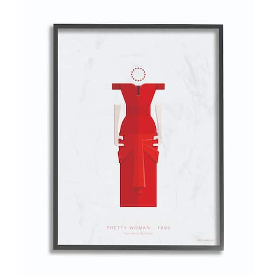 Stupell Industries Pretty Woman Fashion Design Wall Accent with Black Frame
